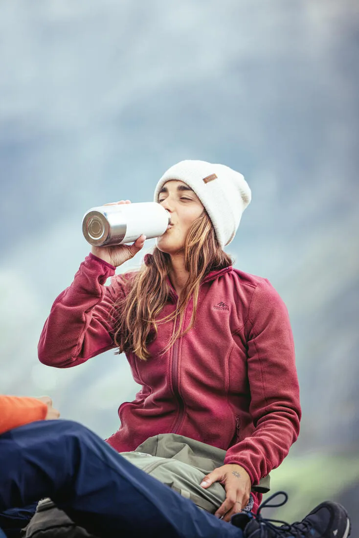 Stainless Steel Water Bottle with Screw Cap for Hiking 1 L