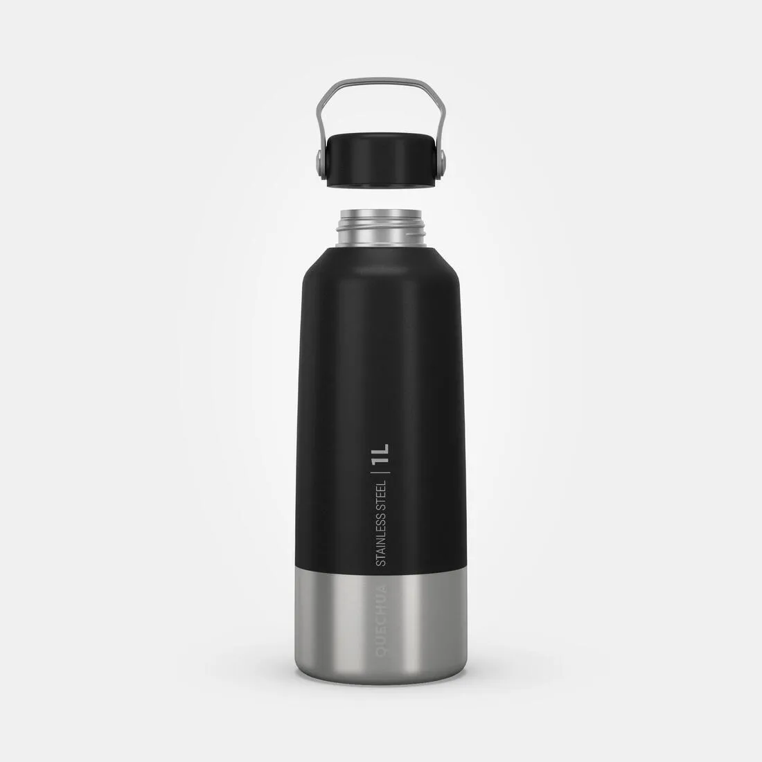 Stainless Steel Water Bottle with Screw Cap for Hiking 1 L