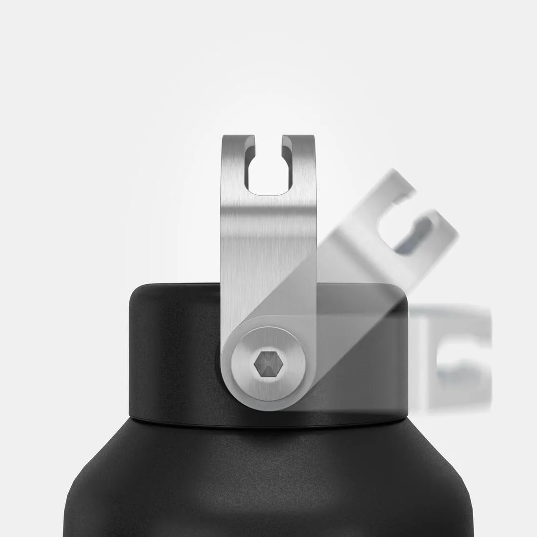 Stainless Steel Water Bottle with Screw Cap for Hiking 1 L