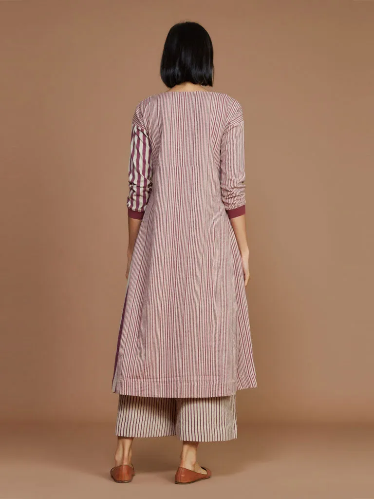 Striped Pleated Dress