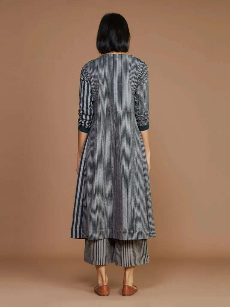 Striped Pleated Dress