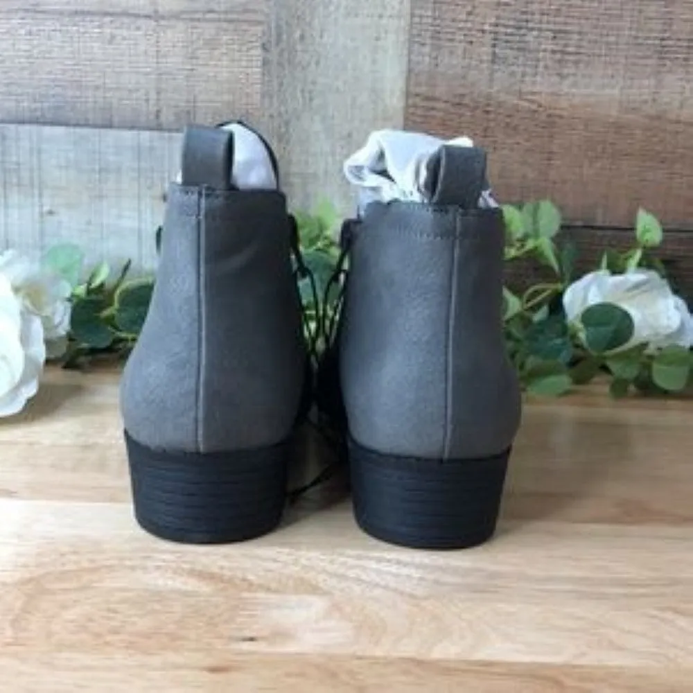 Sun   Stone Cadee Ankle Booties Grey 8W