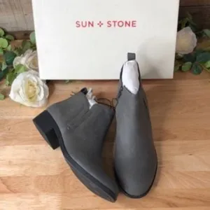 Sun   Stone Cadee Ankle Booties Grey 8W