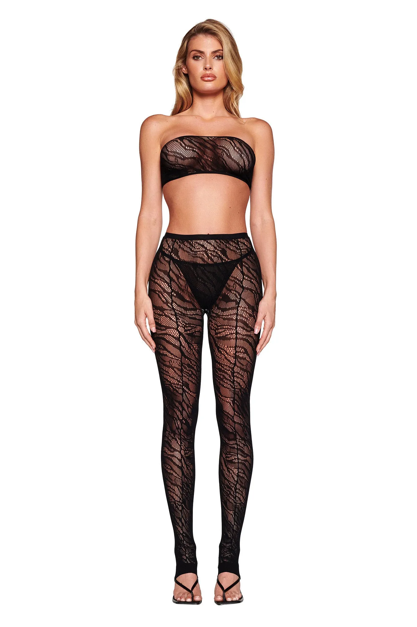 TARAJI BANDEAU - BLACK : ZEBRA