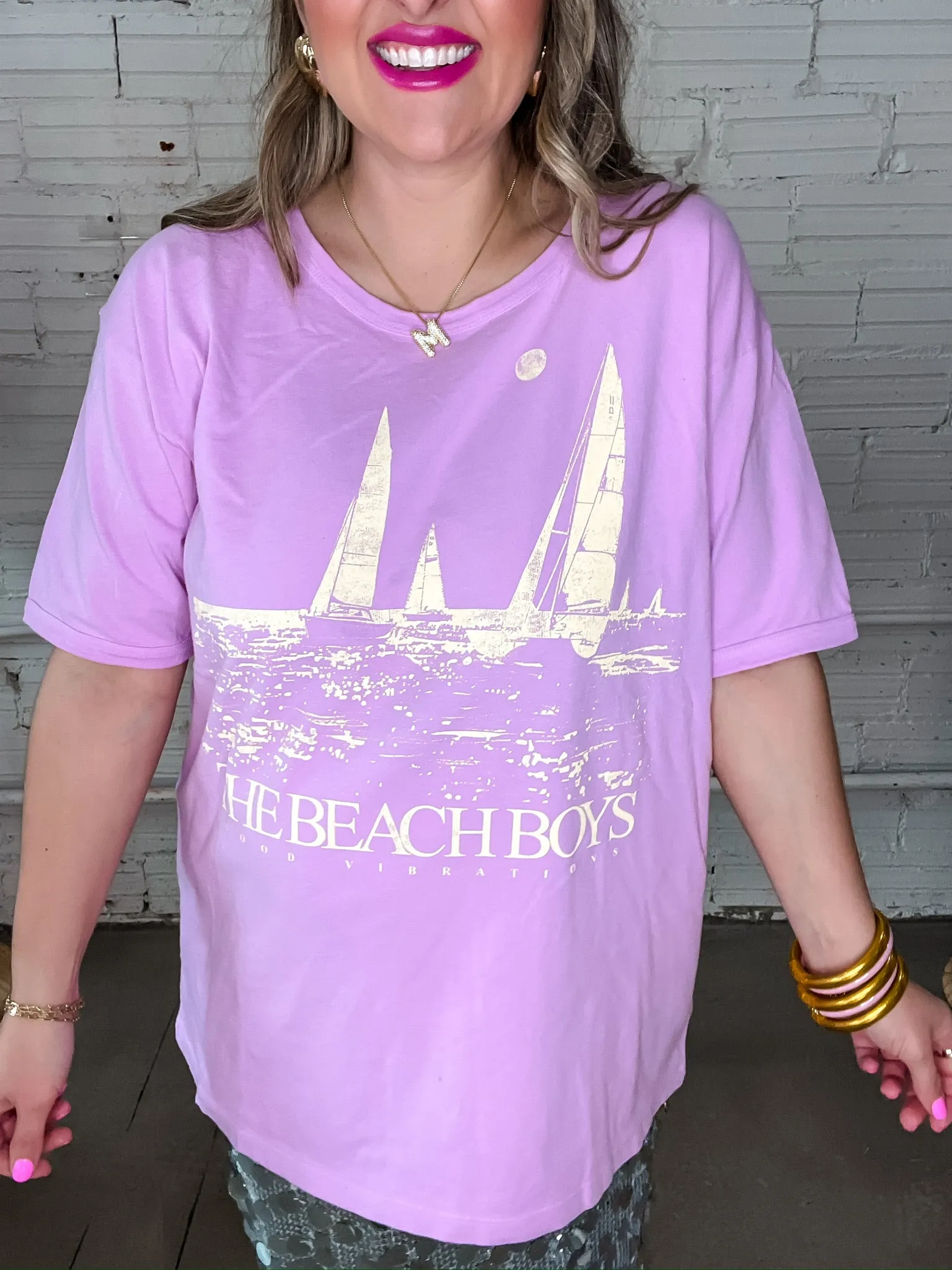 The Beach Boys Oversized Ringer Tee