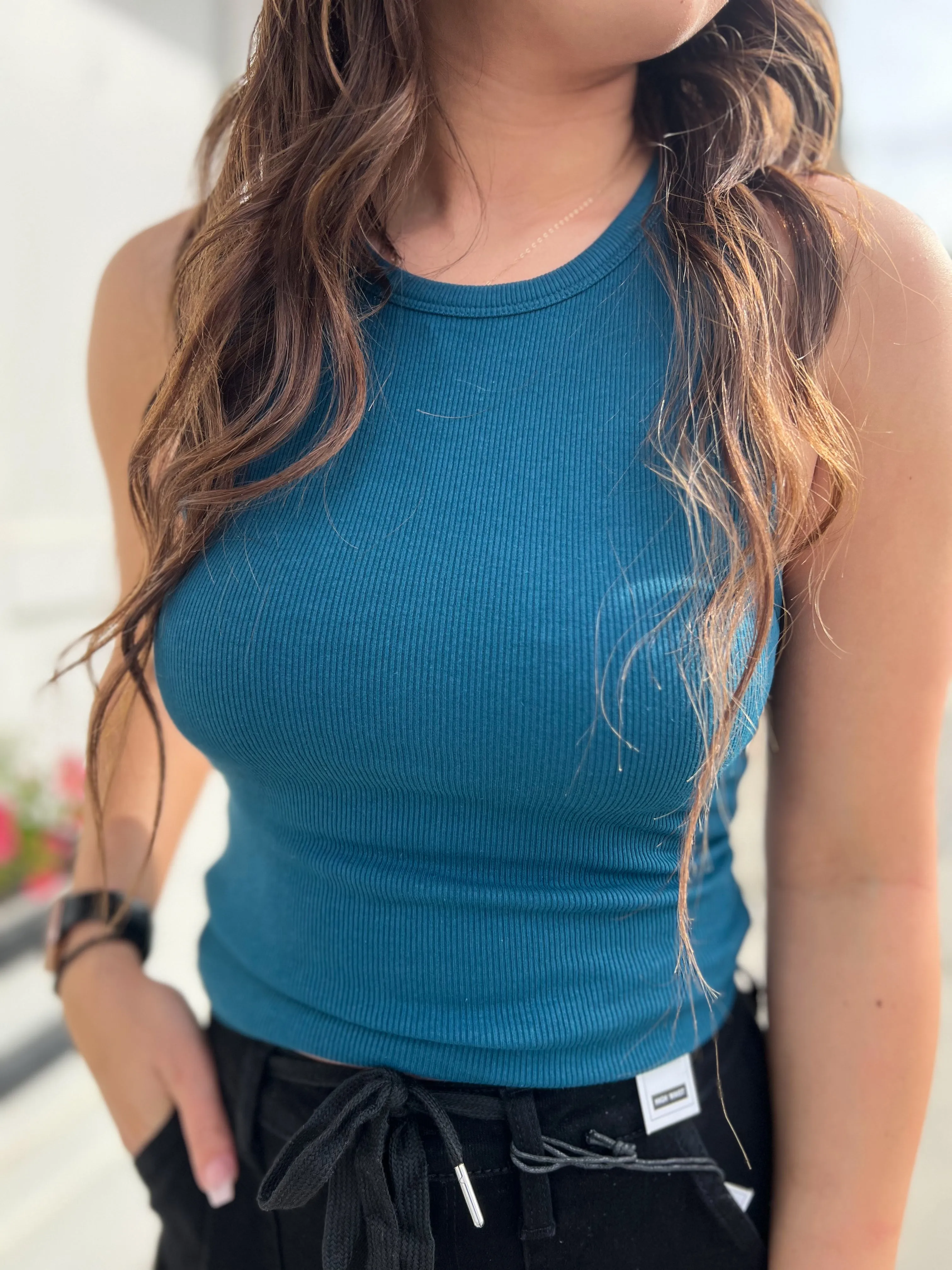 The Dannie Ribbed Tank- More Colors