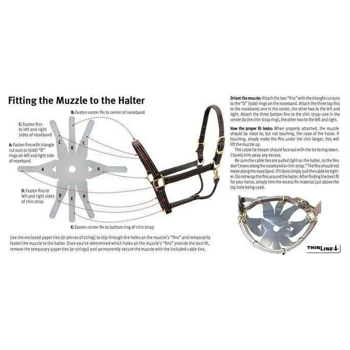 ThinLine Flexible Filly Grazing Muzzle