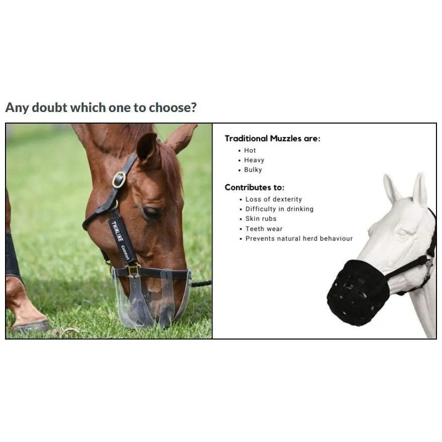 ThinLine Flexible Filly Grazing Muzzle