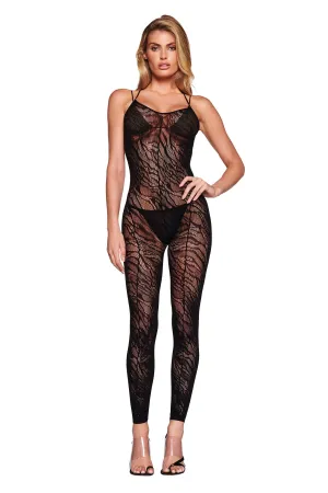 THREE-PIECE TARAJI CATSUIT - BLACK : ZEBRA