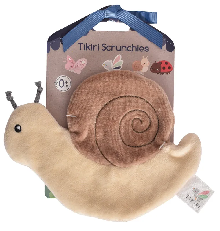 Tikiri Crinkle Scrunch Sensory Toy - Snail