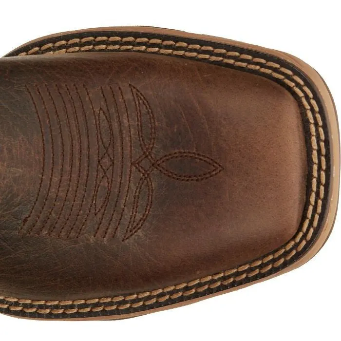Tony Lama Men's Rasp 11" Square Toe WP Western Work Boot- Brown- RR3364