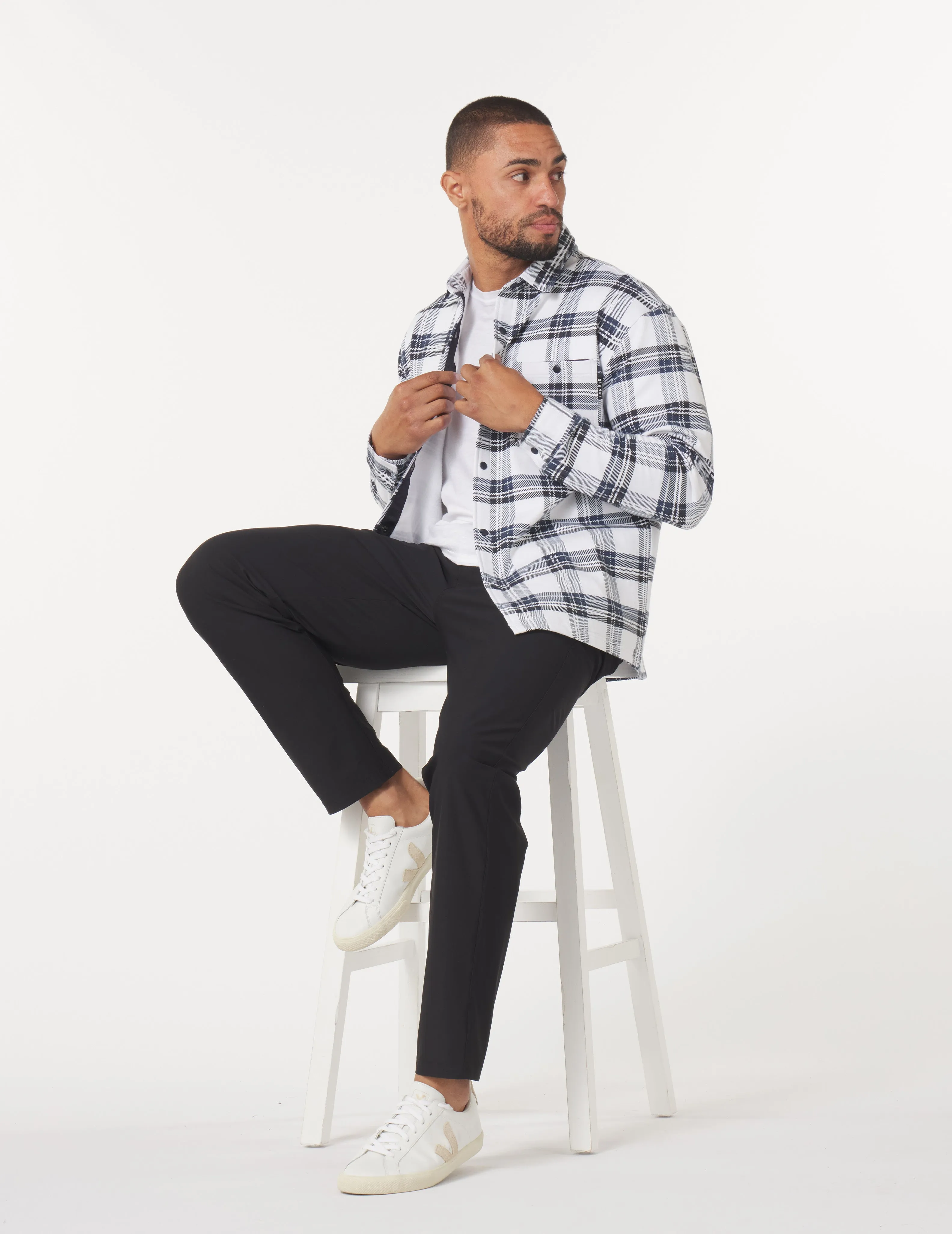 Trek Shirt: Navy Plaid