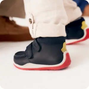 UK 6 Navy Noodle Play Boots