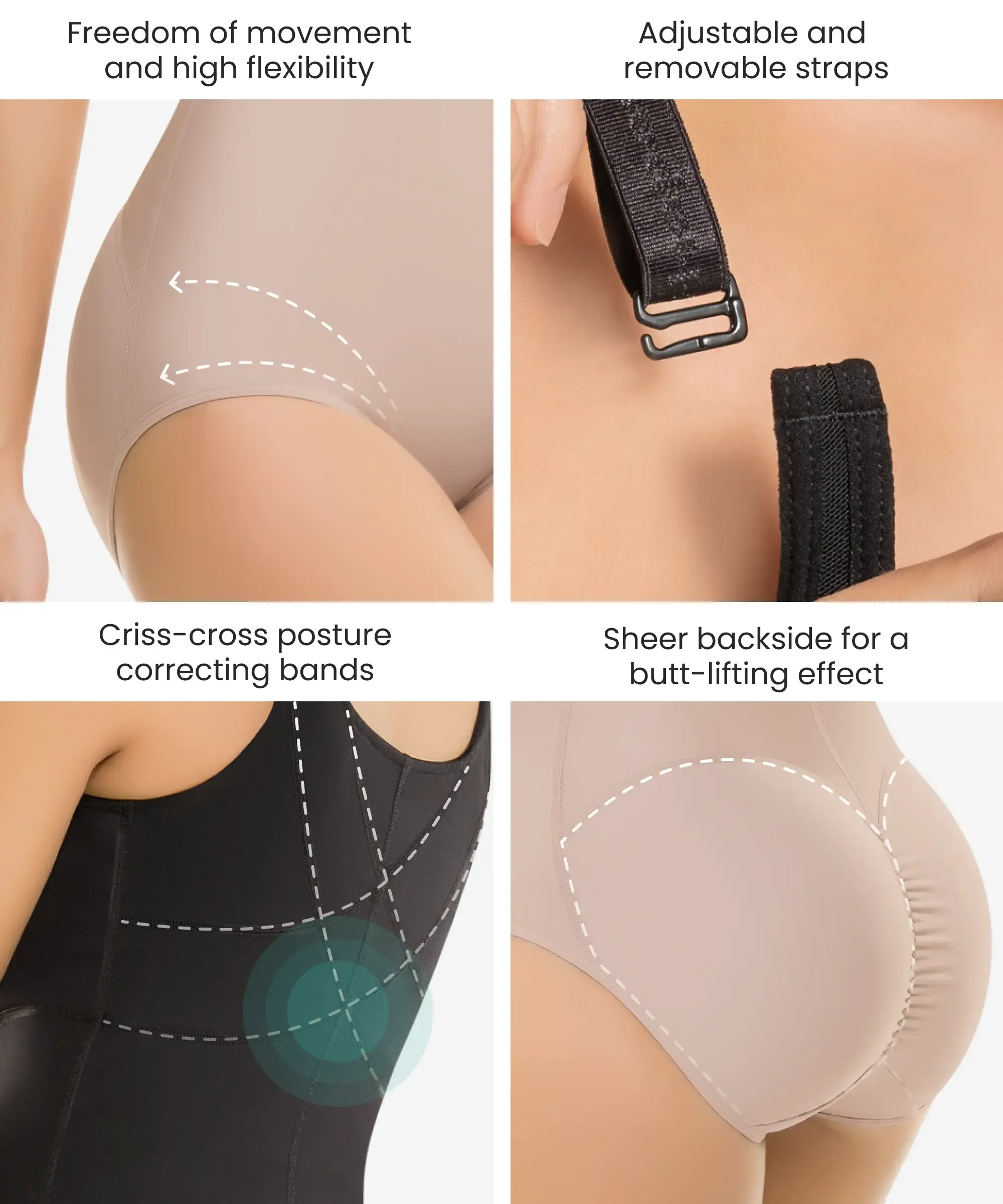 Ultra Flex firm abdomen control body shaper - Style 605 / 606