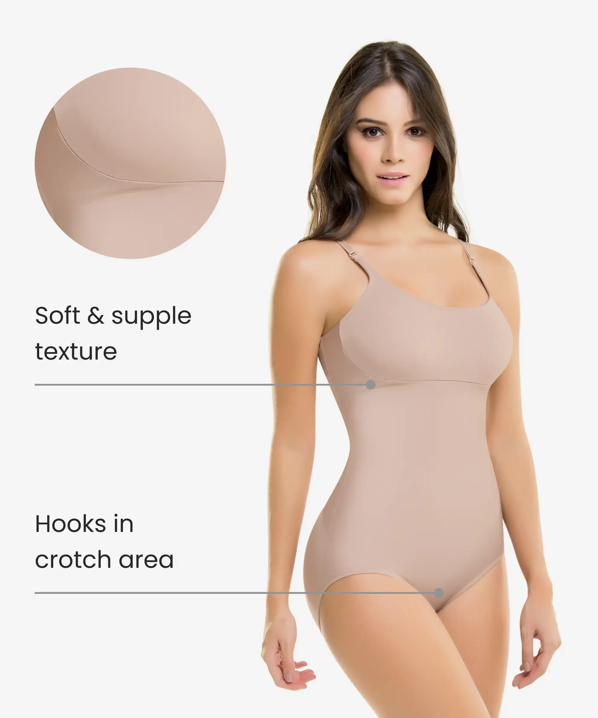 Ultra Flex firm abdomen control body shaper - Style 605 / 606