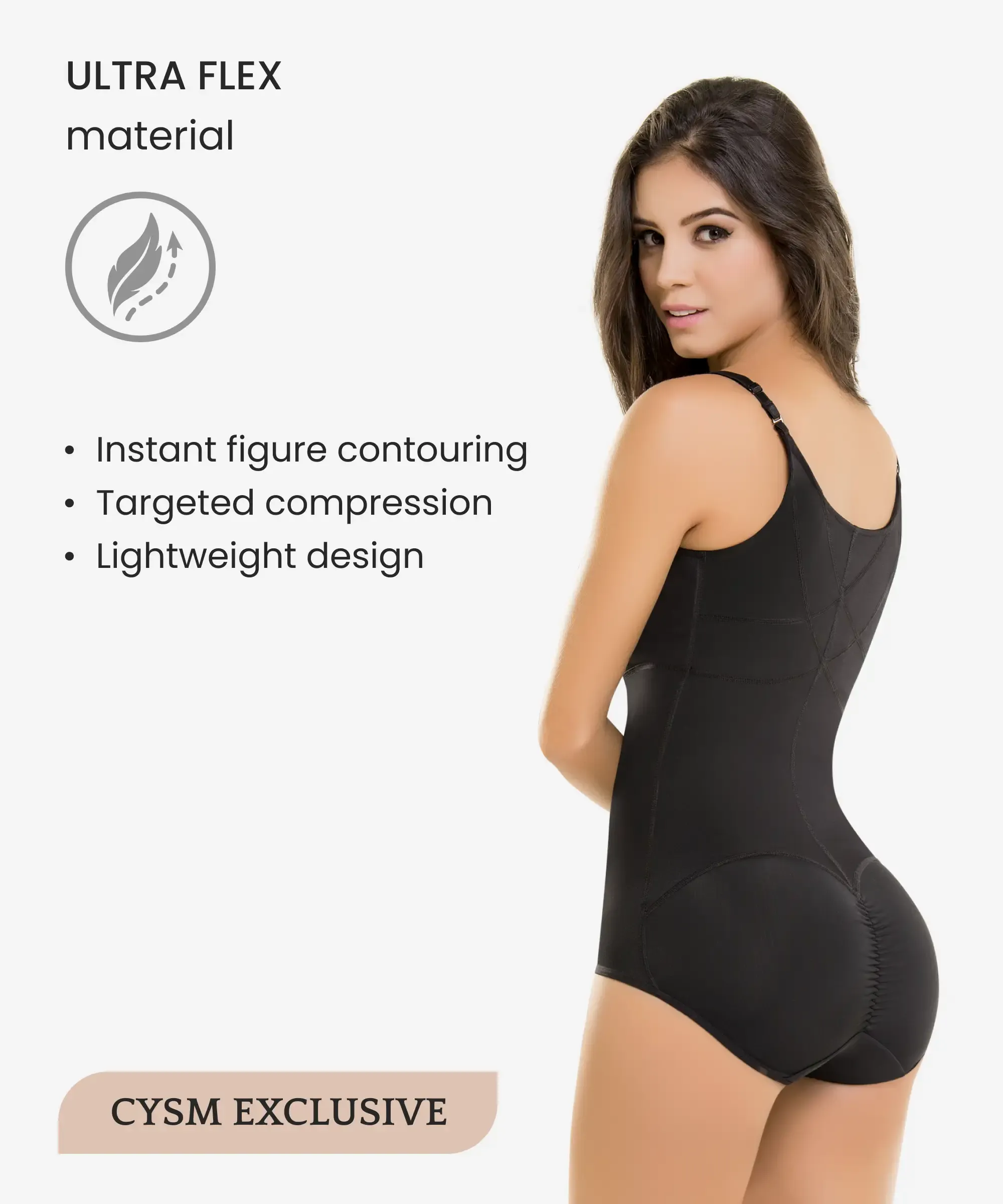 Ultra Flex firm abdomen control body shaper - Style 605 / 606