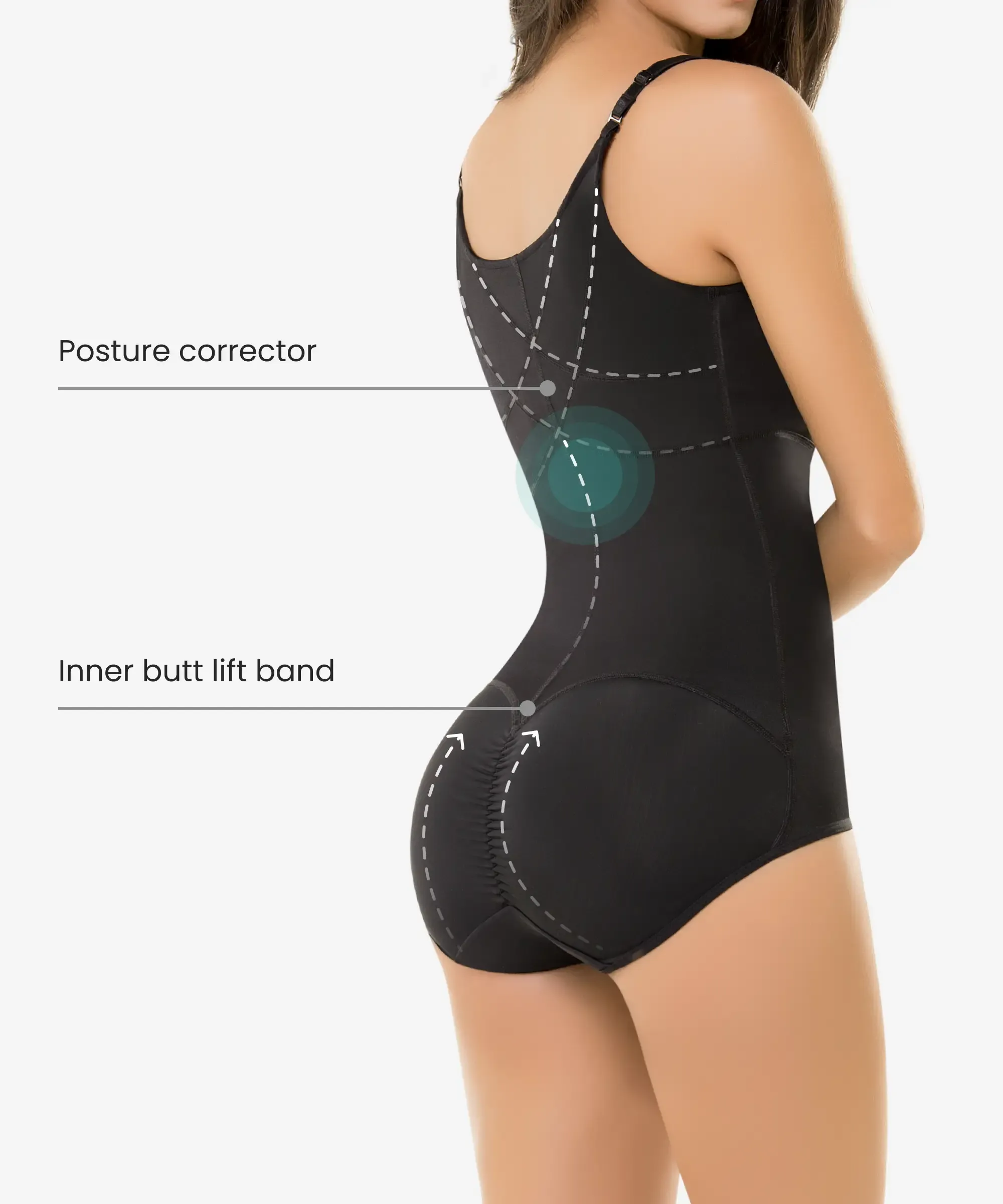 Ultra Flex firm abdomen control body shaper - Style 605 / 606