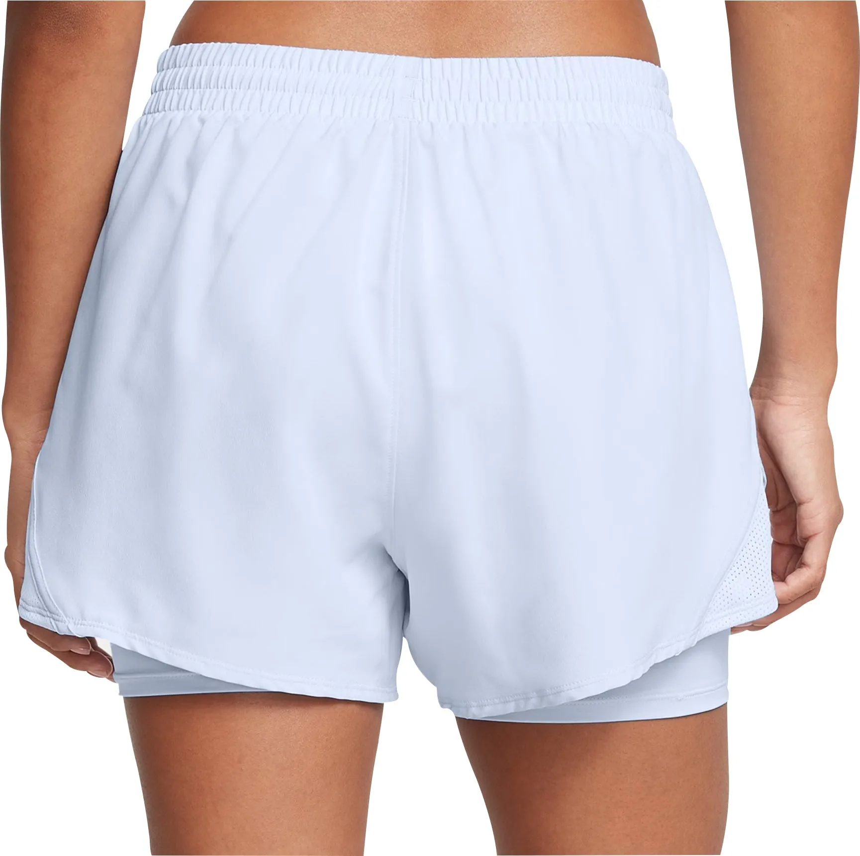 Under Armour Fly By 2 In 1 Womens Running Shorts - Blue