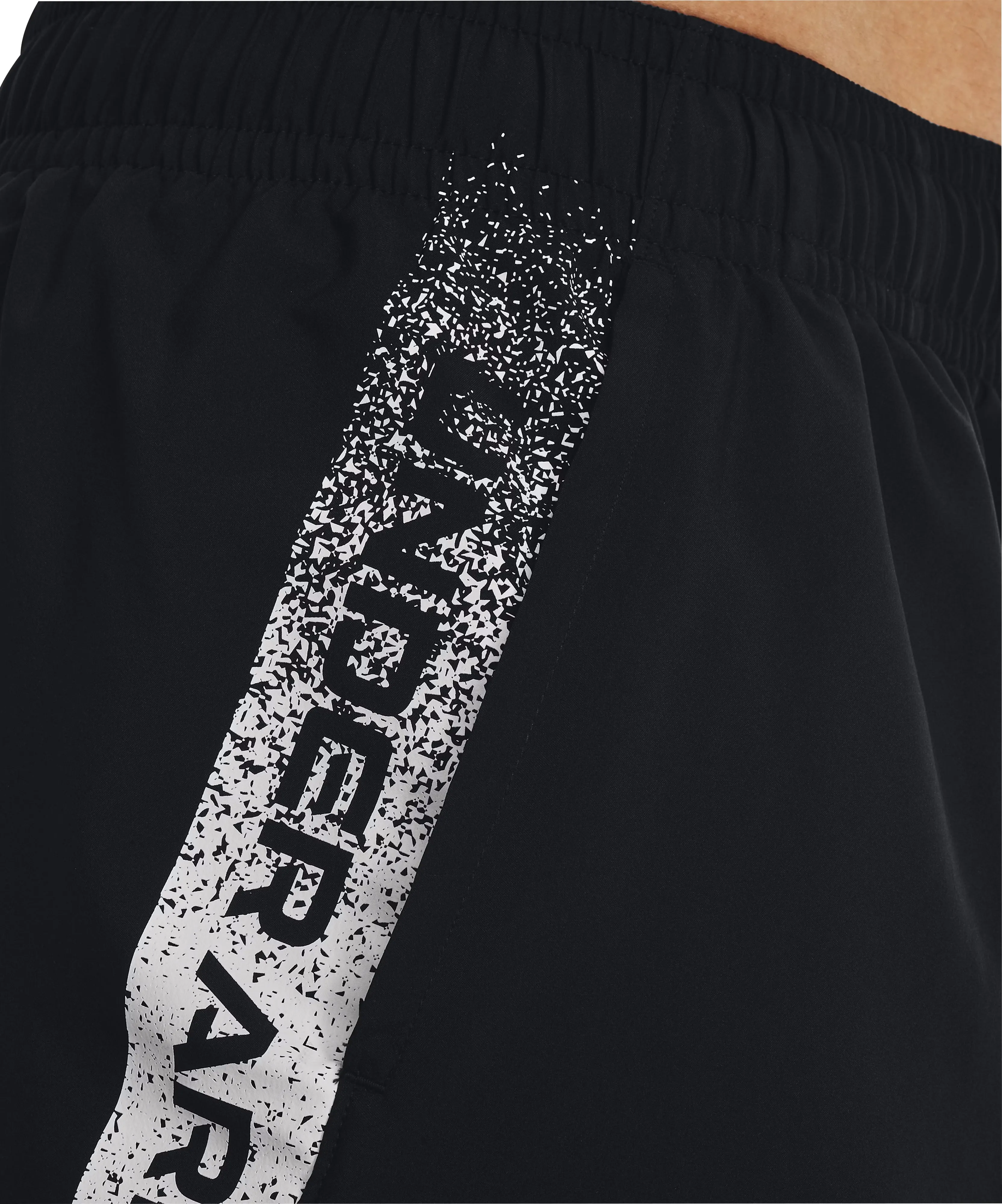 Under Armour Woven Graphic Mens Running Shorts - Black