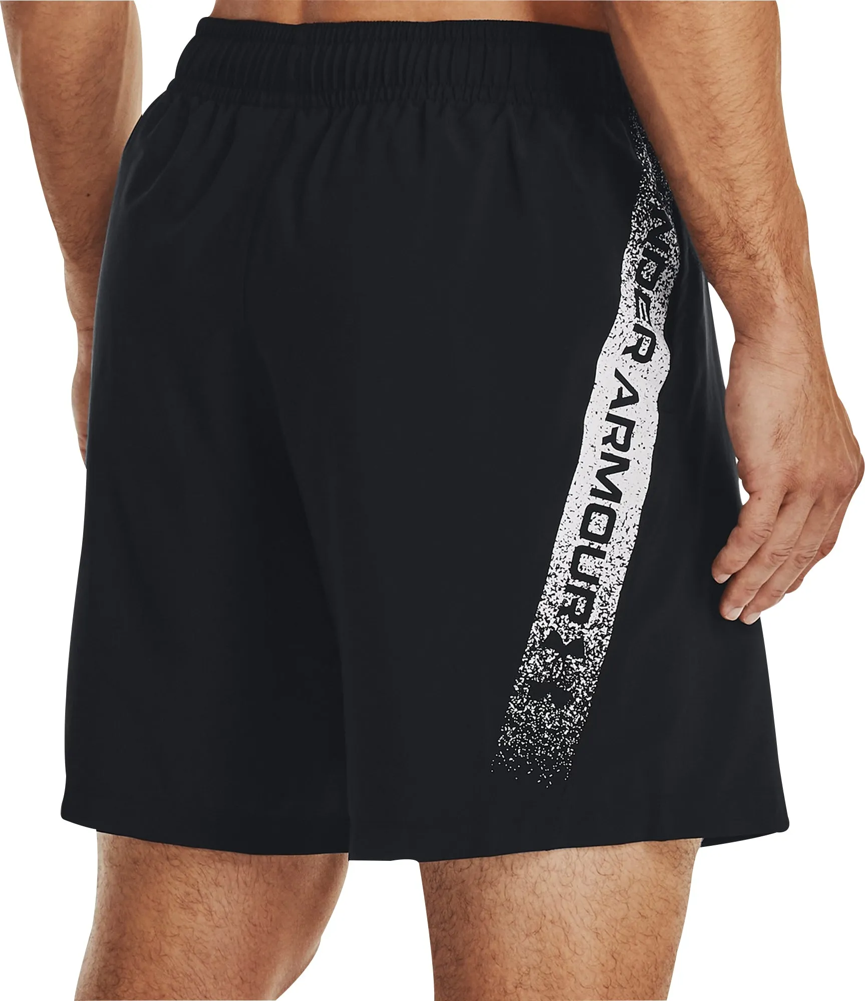 Under Armour Woven Graphic Mens Running Shorts - Black