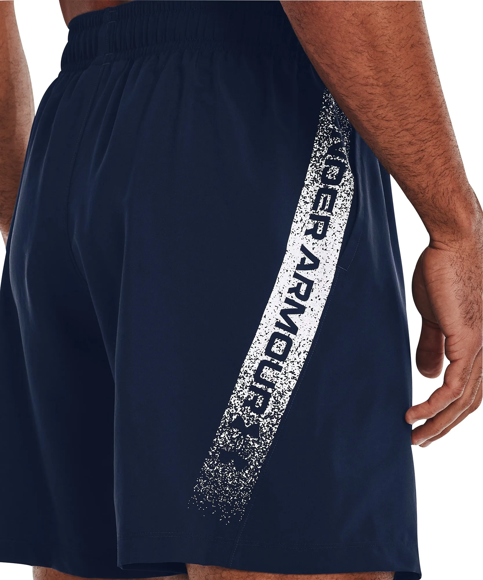 Under Armour Woven Graphic Mens Running Shorts - Blue
