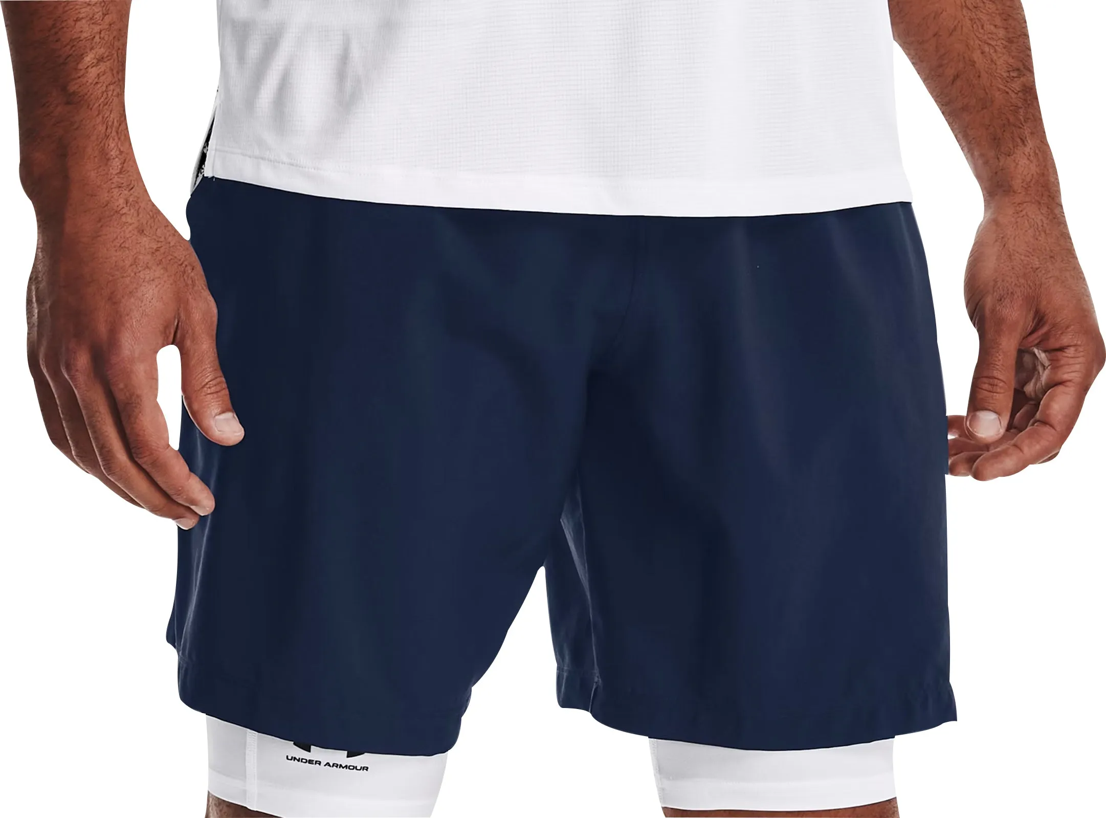 Under Armour Woven Graphic Mens Running Shorts - Blue