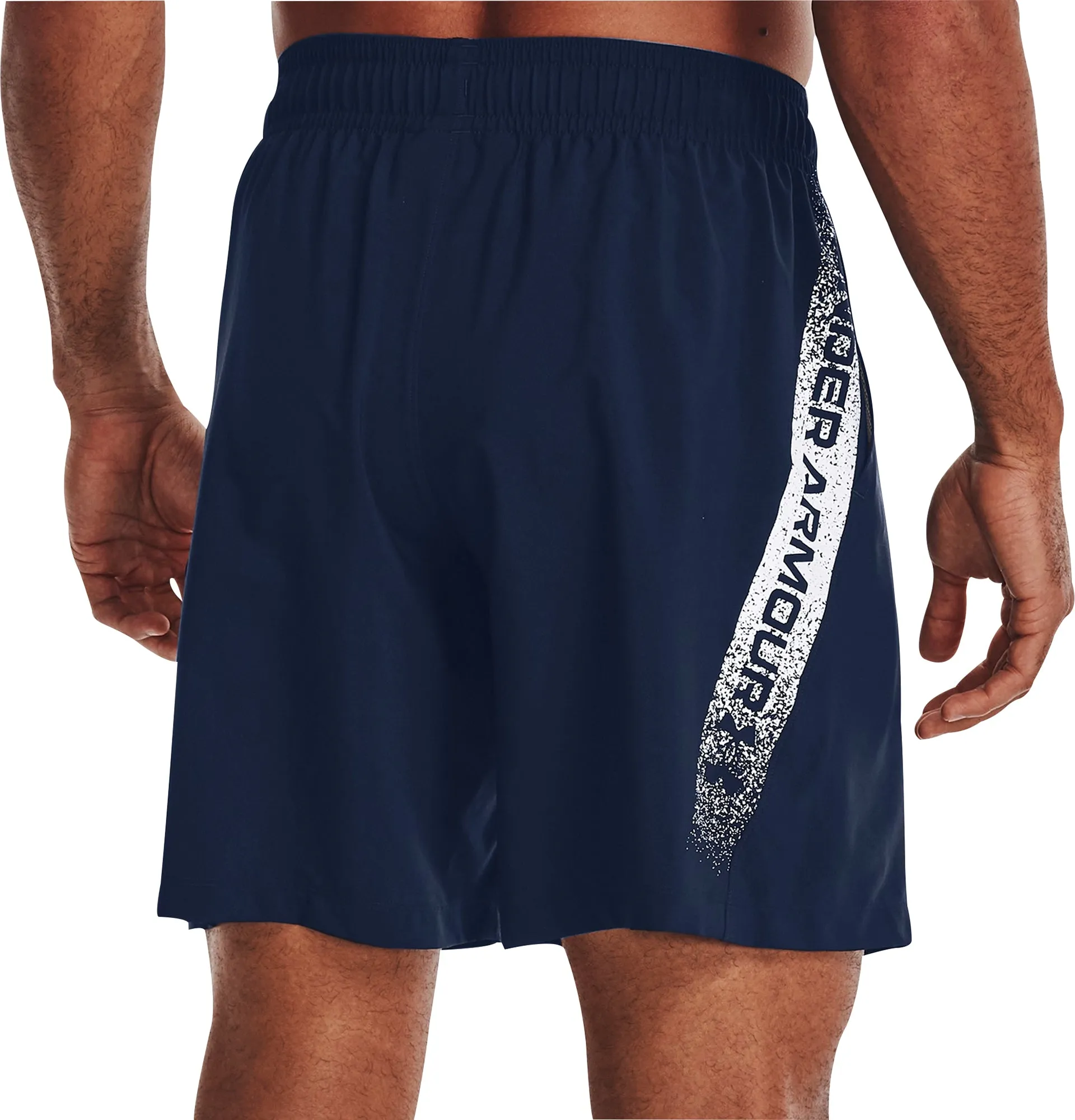 Under Armour Woven Graphic Mens Running Shorts - Blue