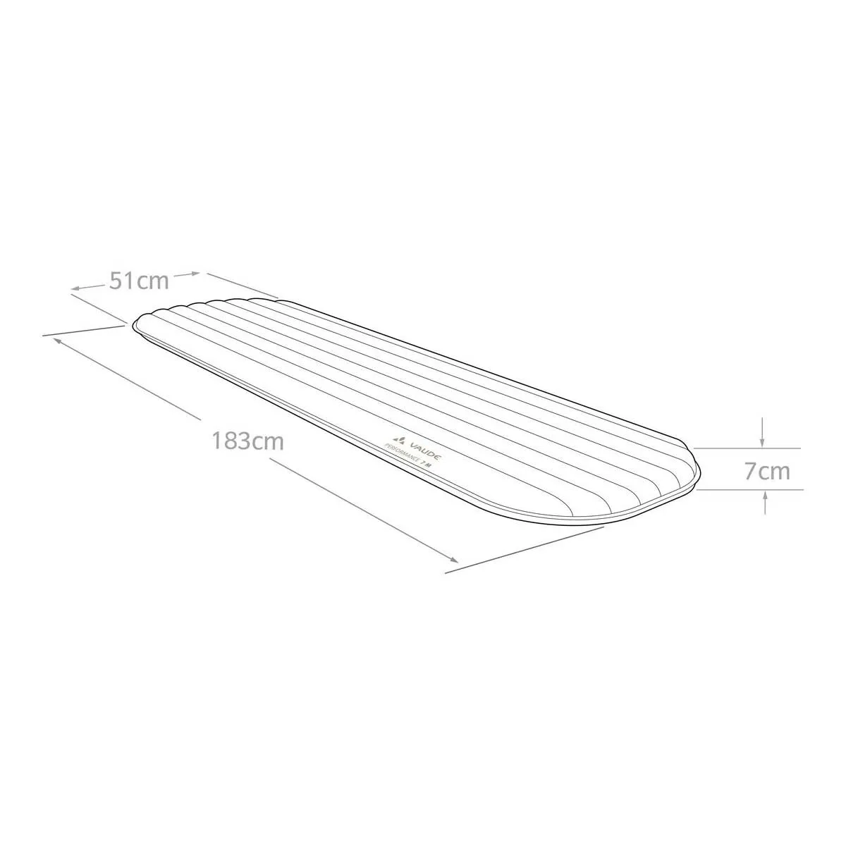 Vaude Performance 7 Sleeping Mat - Medium