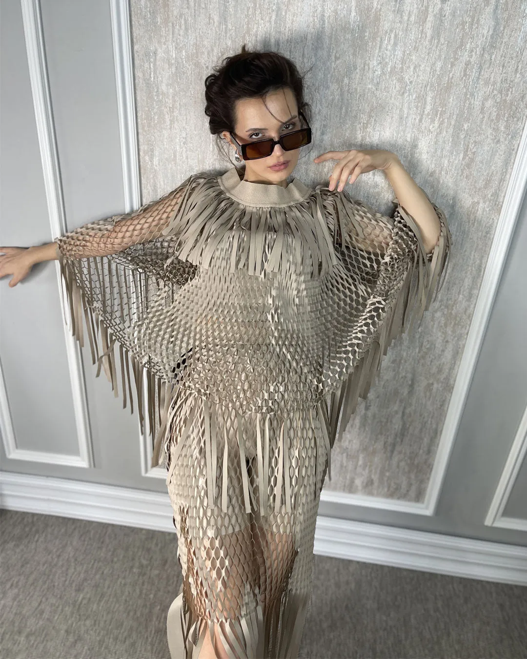 VERA FISHNET CLOAK