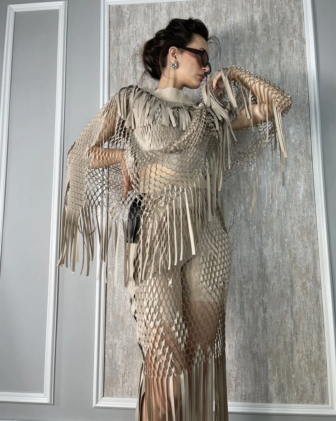 VERA FISHNET CLOAK