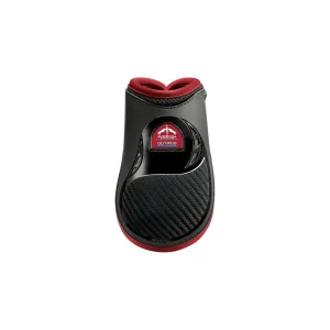 Veredus Olympus Vento Tendon Boot - Horse Rear Leg - Black with Bordeaux Edging