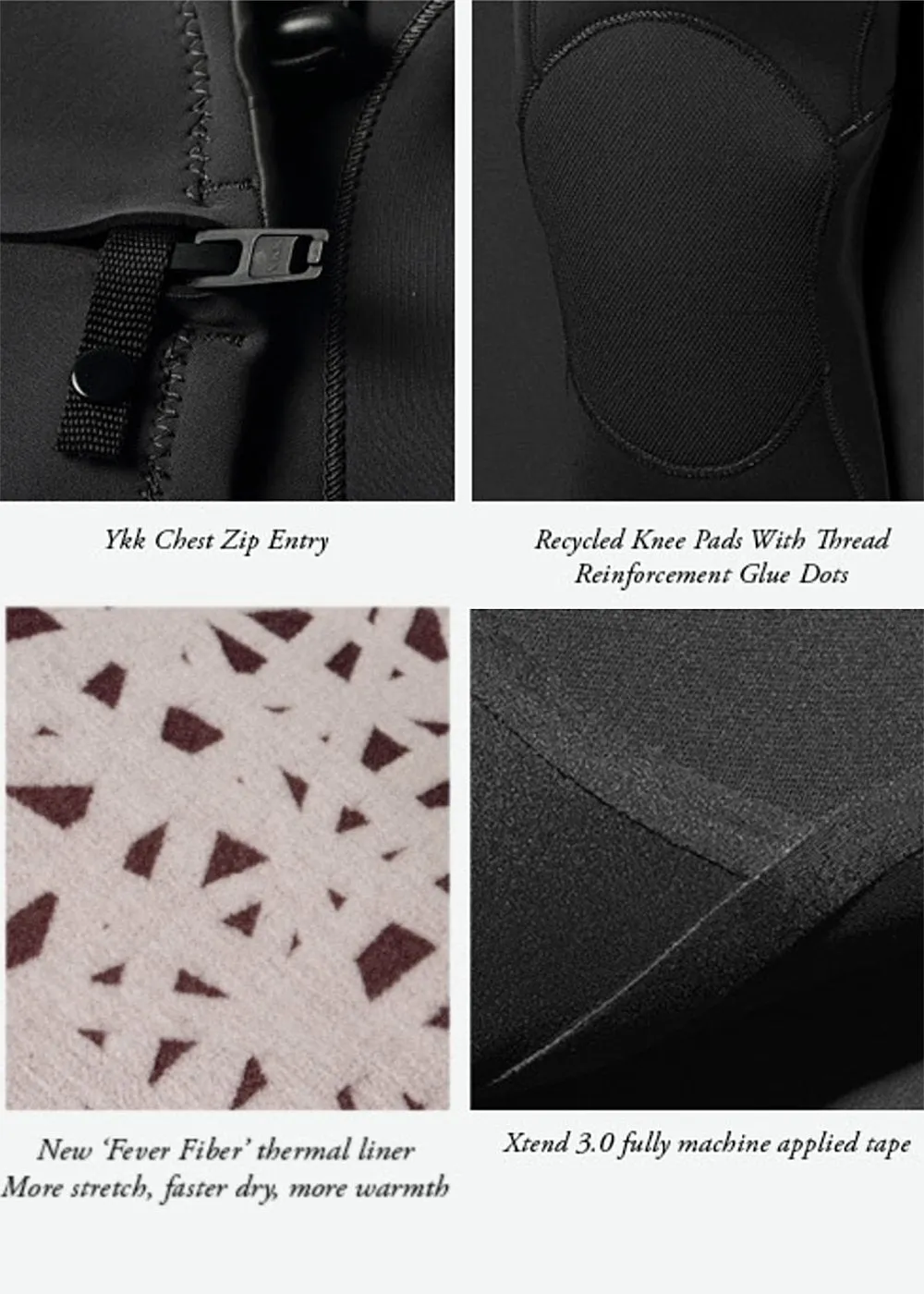 VIssla High Seas II 5/4 Hooded Chest Zip Full Wetsuit - Charcoal