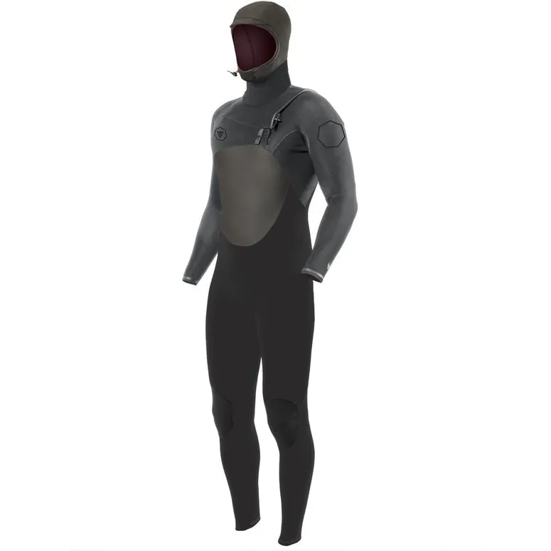 VIssla High Seas II 5/4 Hooded Chest Zip Full Wetsuit - Charcoal