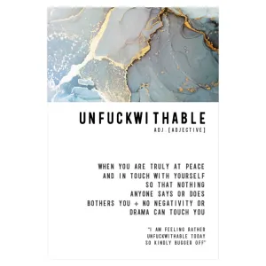 Warm Human Unfuckwithable Greeting Card