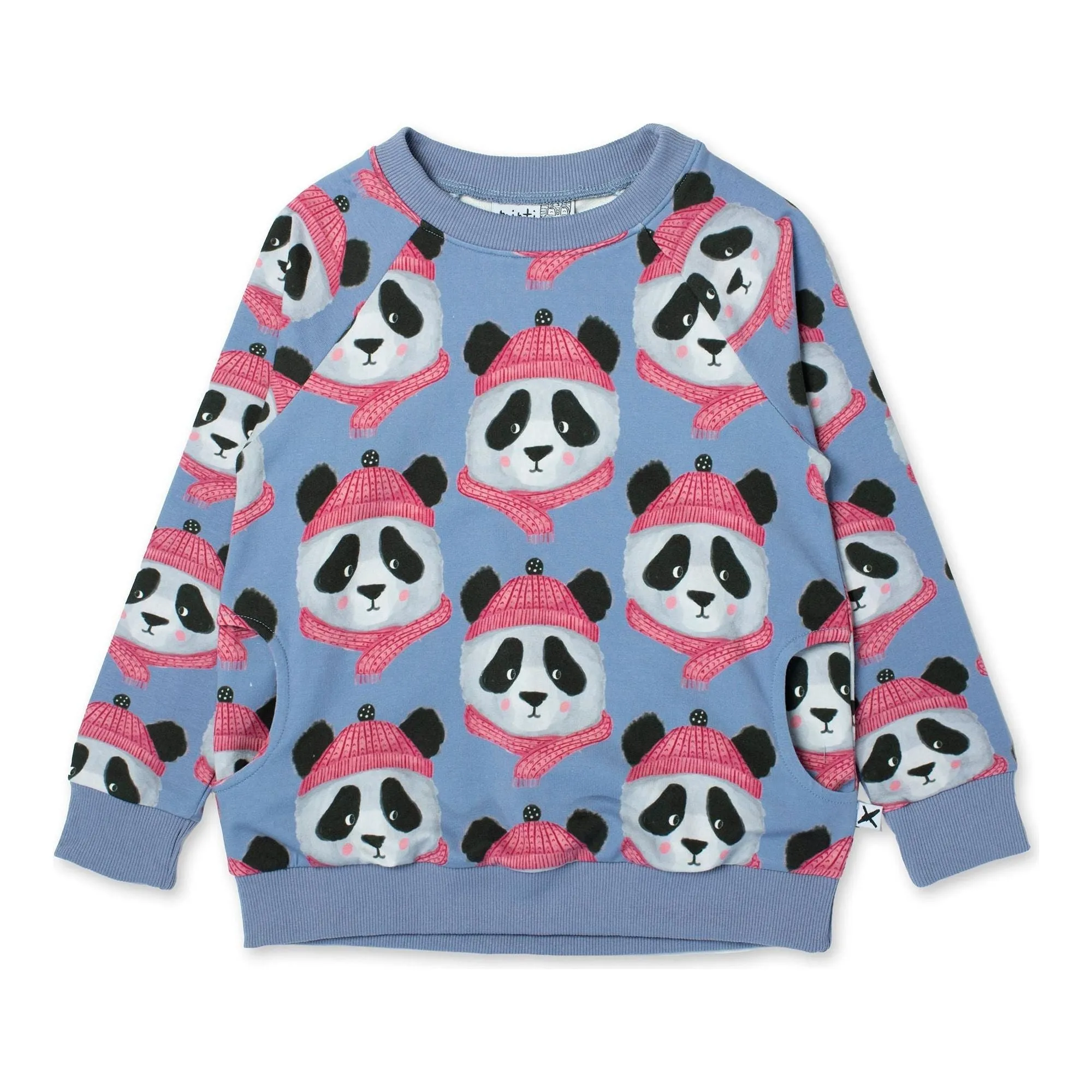 Warm Pandas Crew - Light Blue