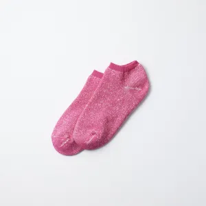 Washi Pile Short Socks - Neon Pink
