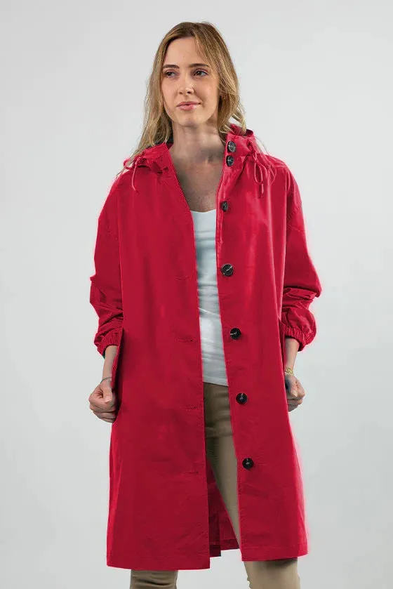 Water Resistant Oversized Hooded Windbreaker Rain Jacket