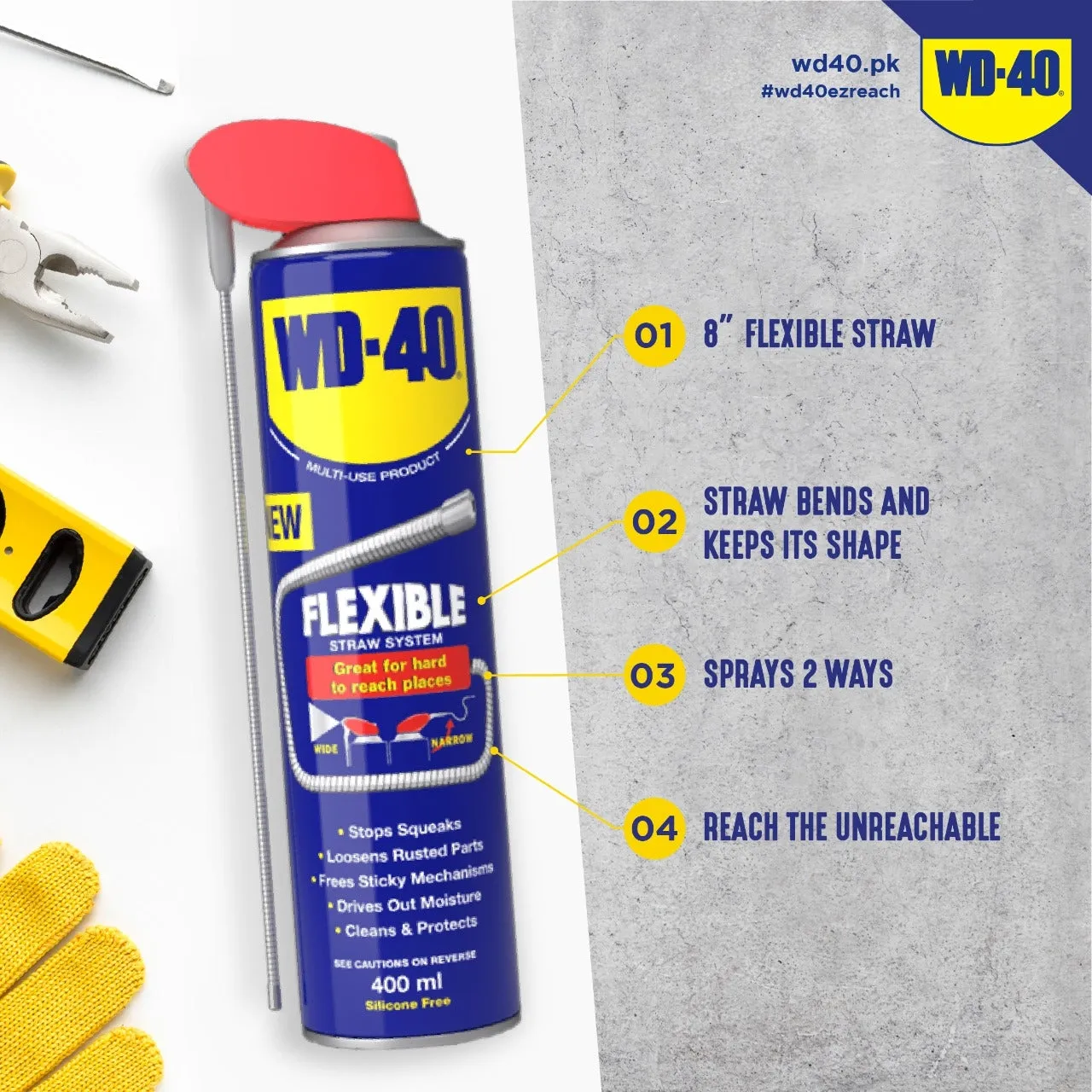 WD-40 - Flexible Straw (400ML)