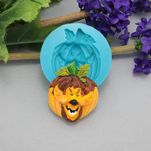 Werewolf Jack O’Lantern Pumpkin Halloween Silicone Mold  Resin Polymer Clay.