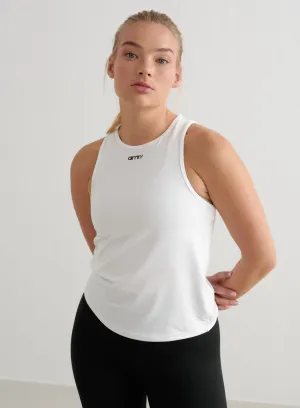 White Soft Basic Singlet