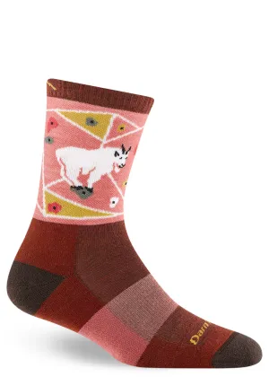 Women's Mountain Goat Light Cushion Wool Hiking Socks