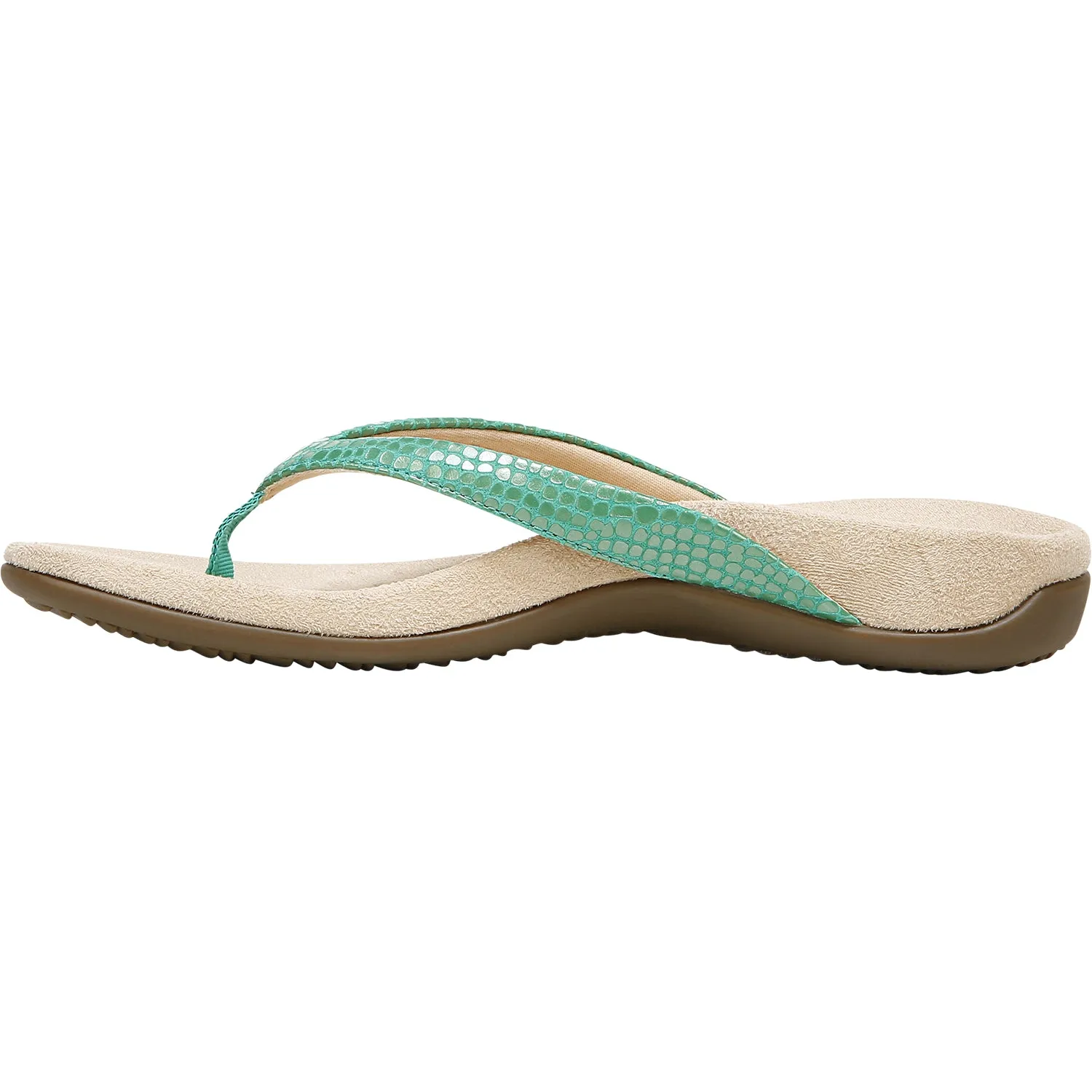 Women's Vionic Dillon Green Lizard Leather