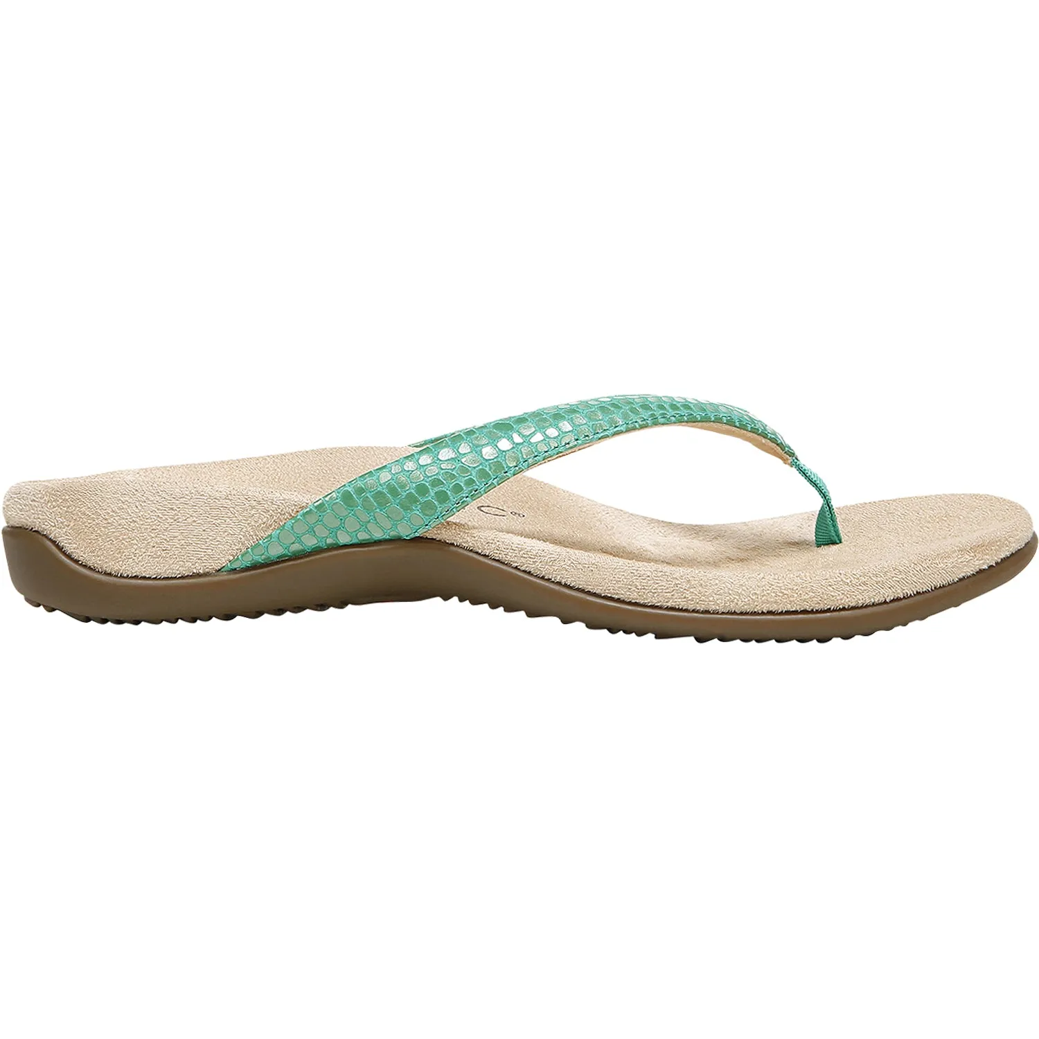 Women's Vionic Dillon Green Lizard Leather