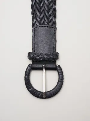 woven belt - black