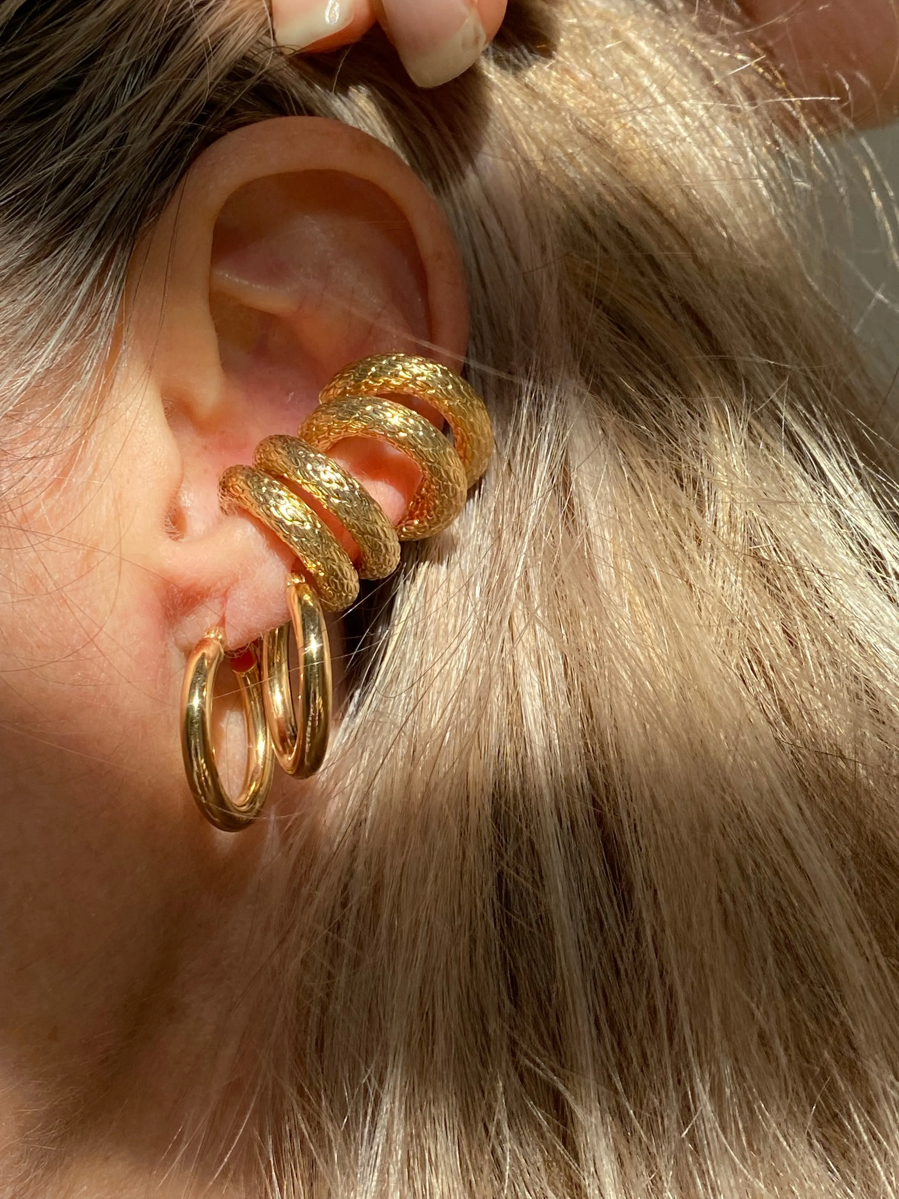 Woven Hollow Ear Cuff