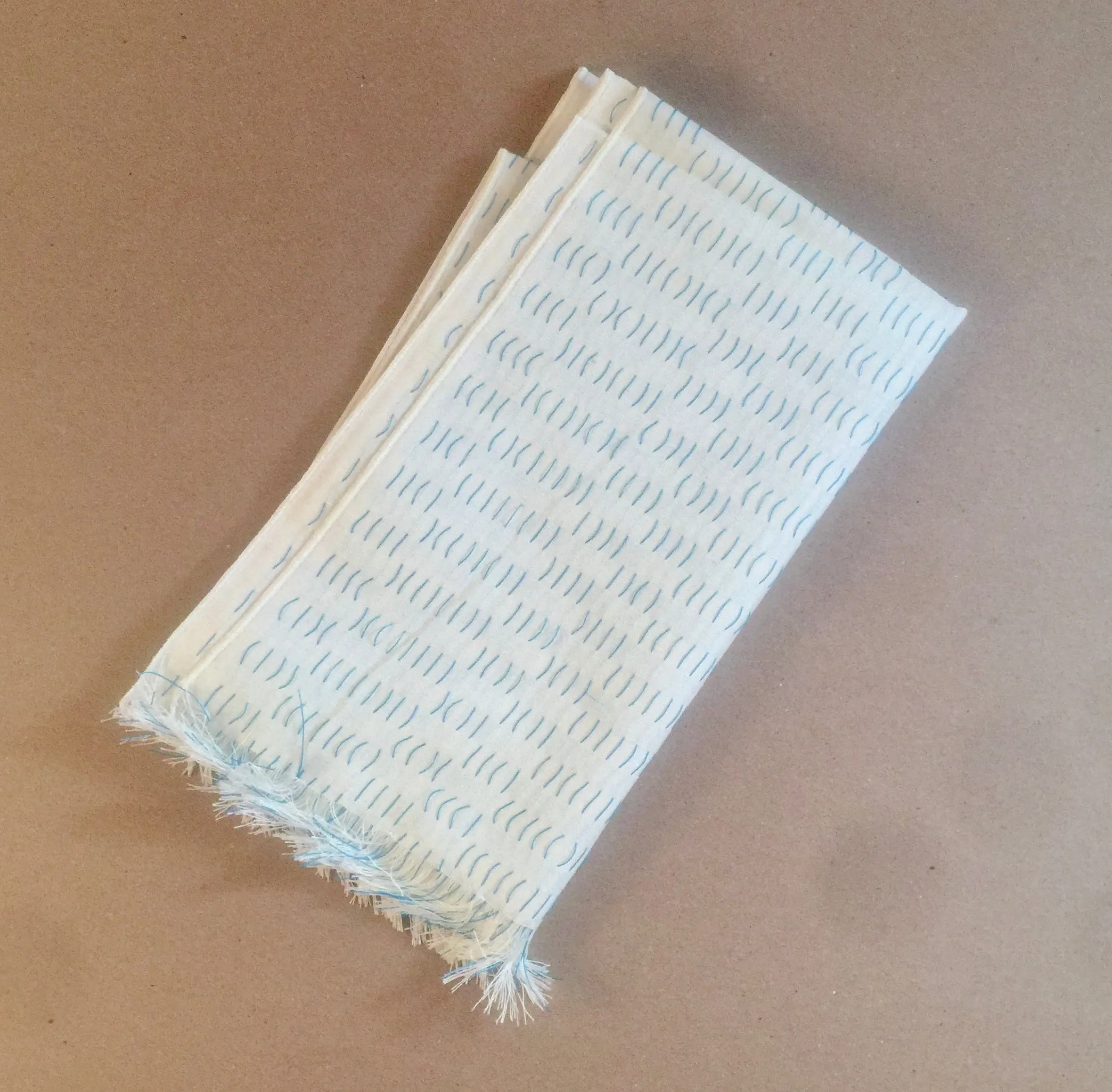 Woven-Shibori Scarf Blank - Small Blocks