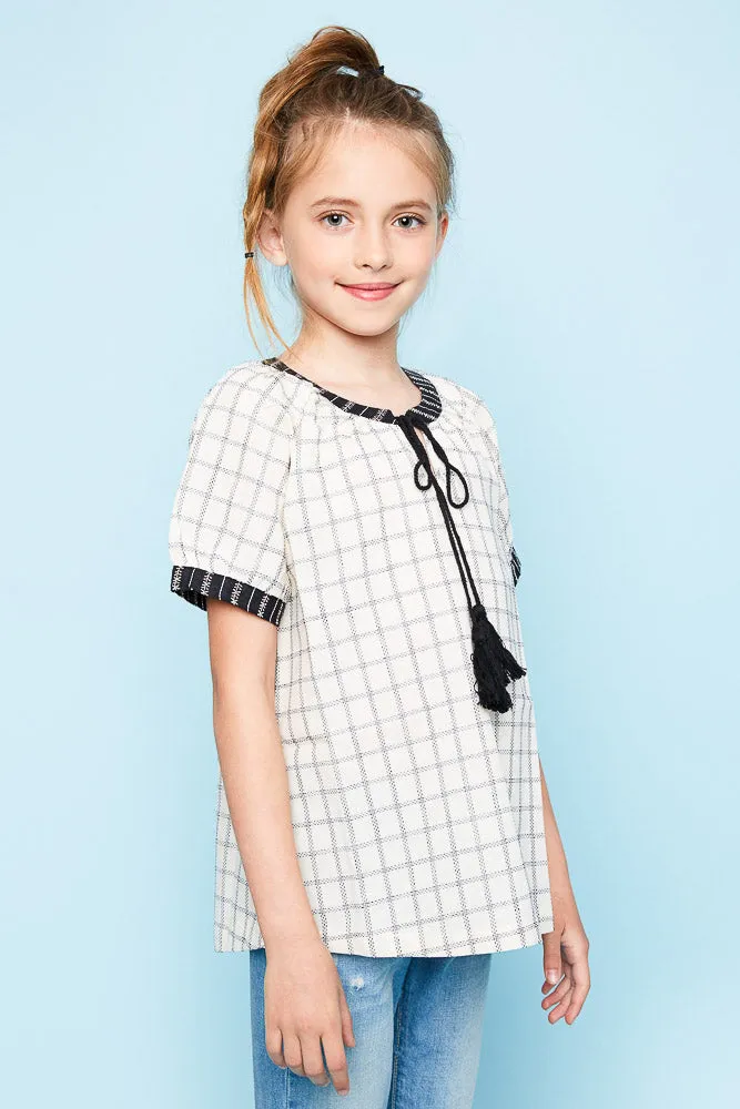 Woven Tunic Top