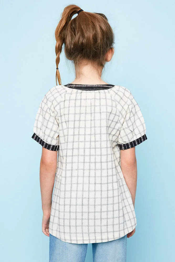 Woven Tunic Top