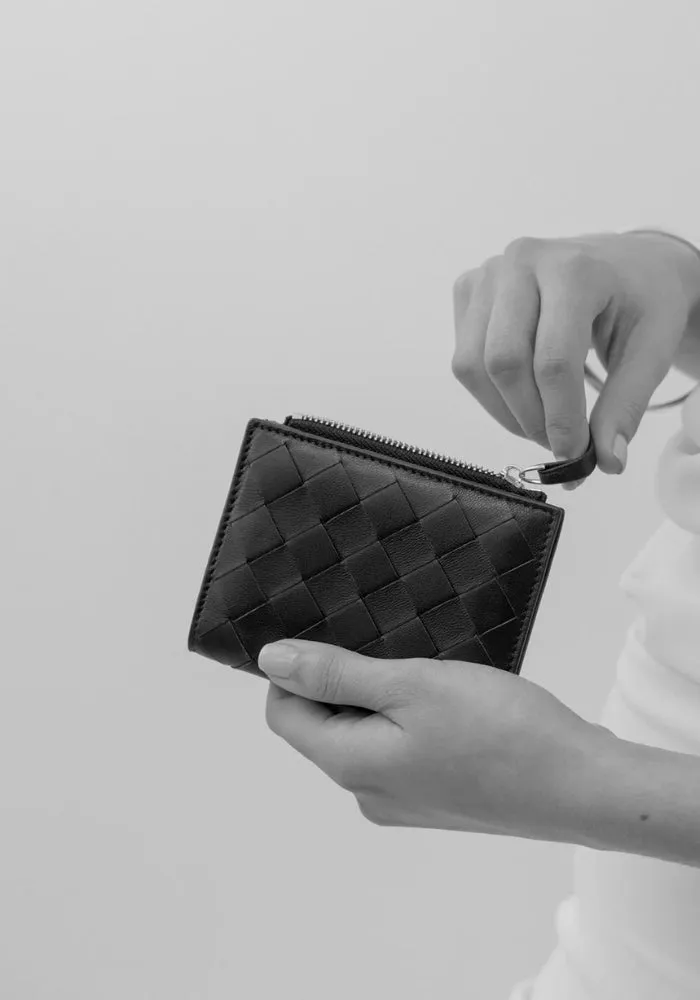 Woven Wallet Small - Black