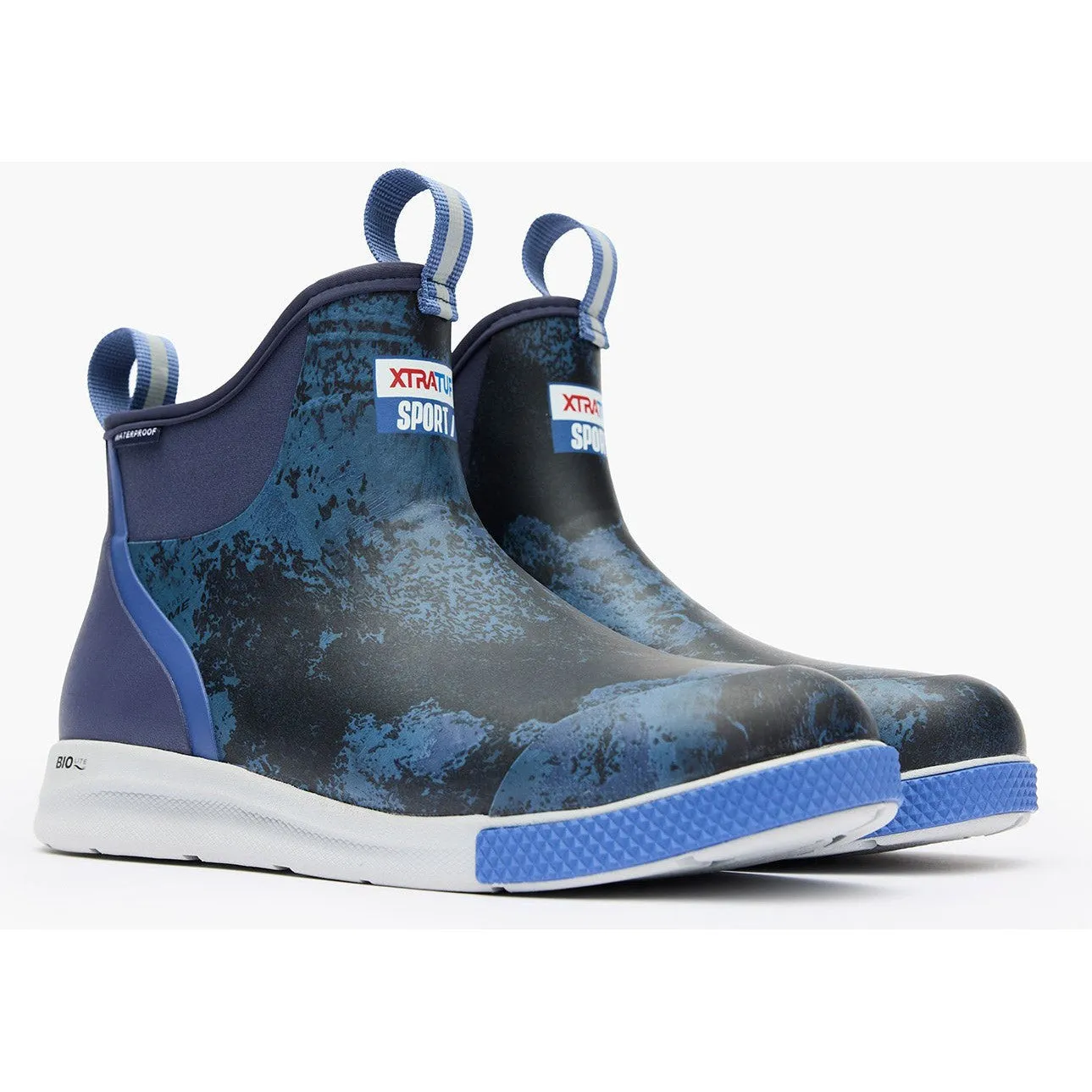 Xtratuf Men's Ankle 6" Soft Toe Waterproof Slip Resist Sport Deck Boot -Blue- XADSM202